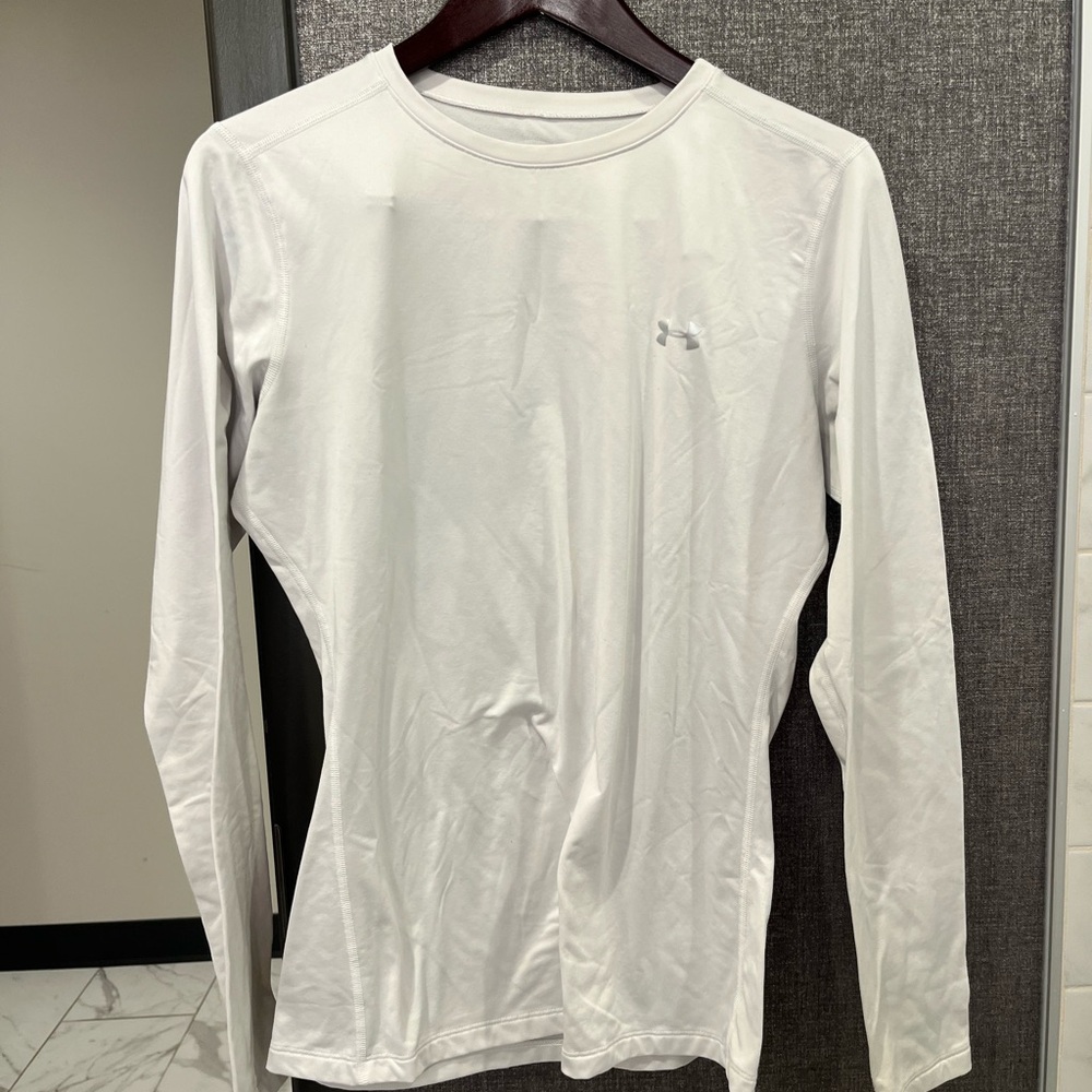 Under Armour Men's White Long Sleeve Tee